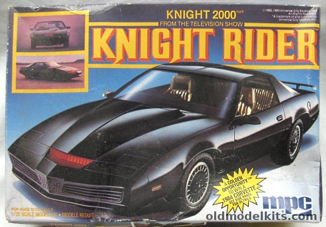 MPC 1/25 Knight 2000 Knight Rider - Trans Am KITT From The TV Show, 1-0675 plastic model kit